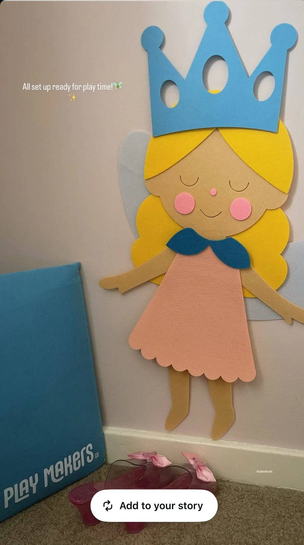 Eleonora Fée à Habiller XL 55 cm | The PlayMakers | Feutrine 3mm | Garde-Robe Infinie | Dès 3 ans