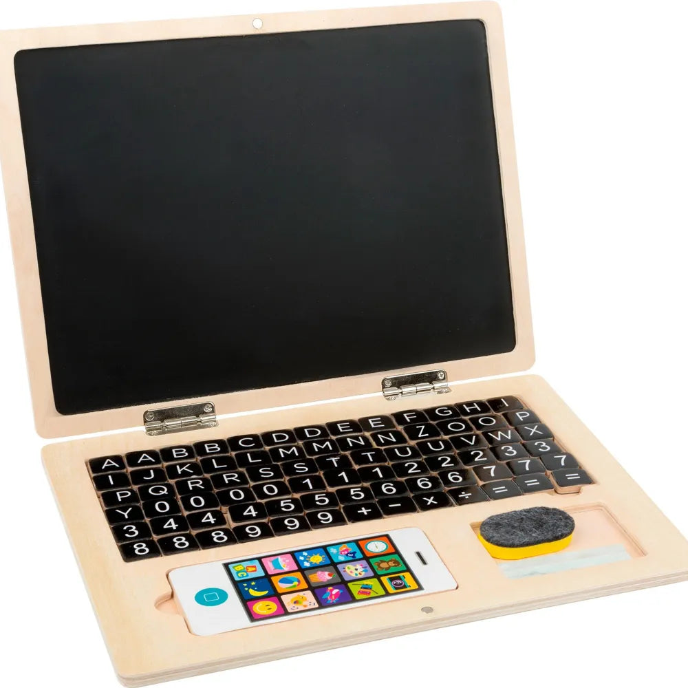 Ordinateur Portable en Bois avec Tableau Magnétique Small Foot