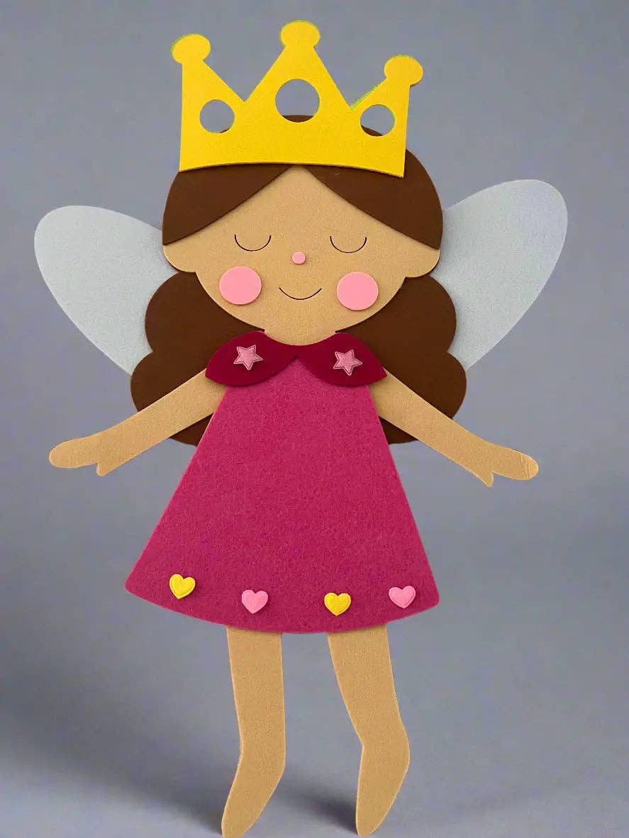 Magdalena Fée à Habiller XL 55 cm | The PlayMakers | Feutrine 3mm | Jeu Créatif | Dès 3 ans
