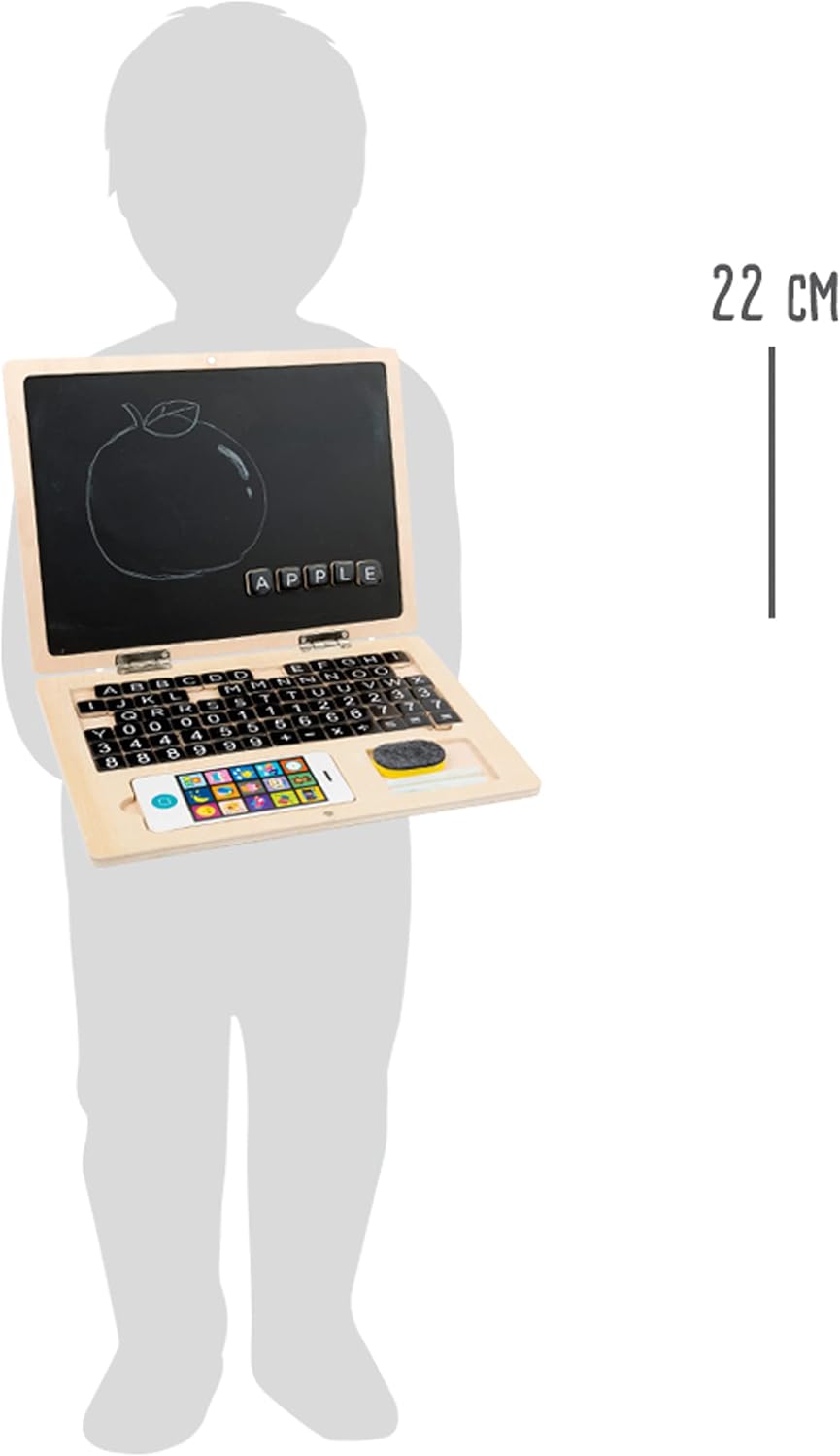 Ordinateur Portable en Bois avec Tableau Magnétique Small Foot