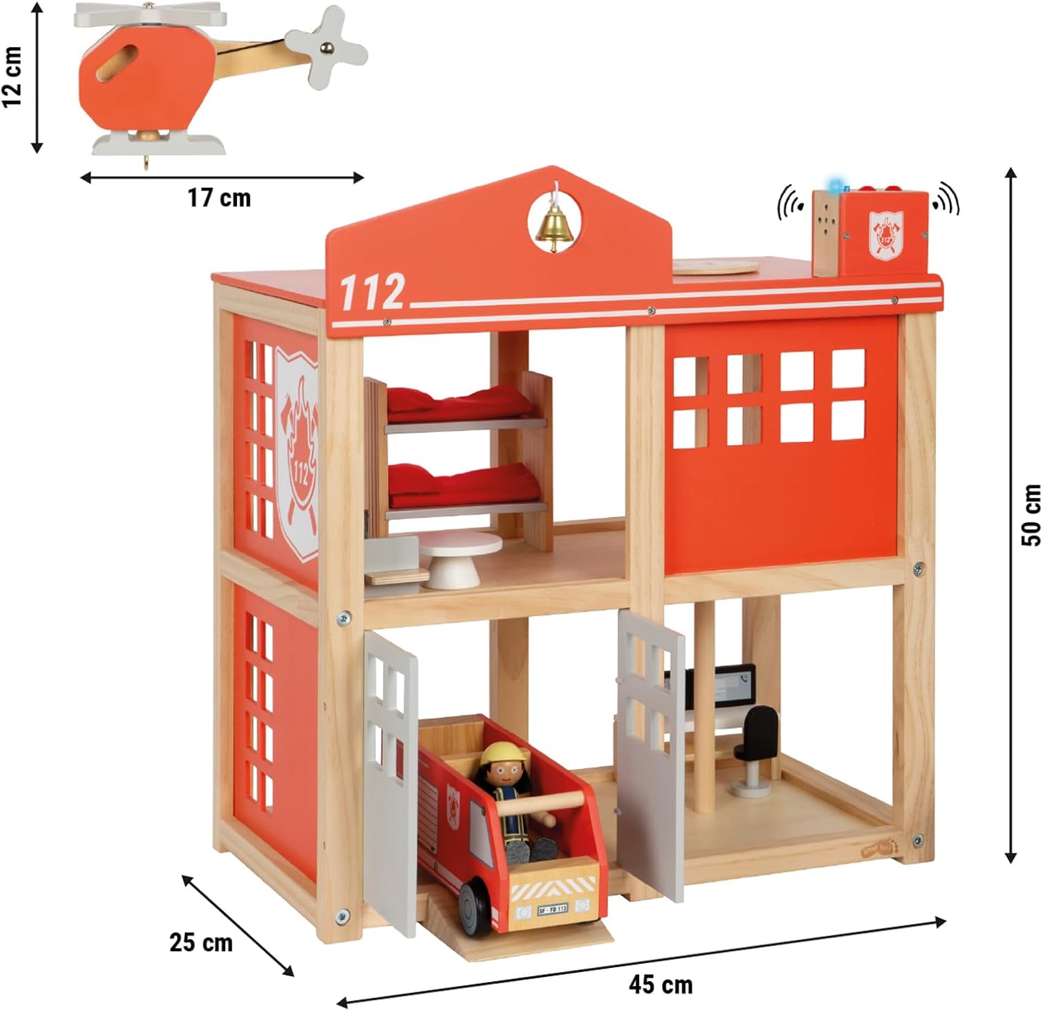 Grande Caserne de Pompiers Small Foot – Jouet en bois