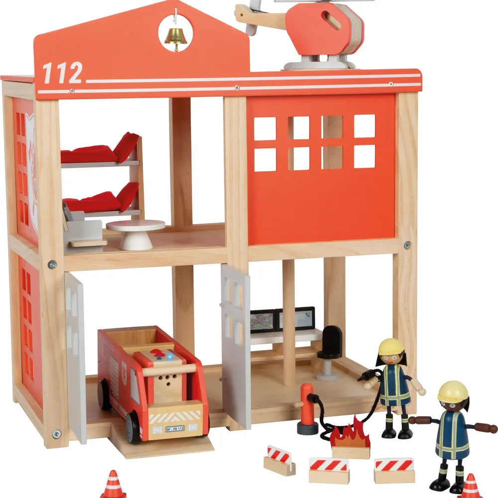 Grande Caserne de Pompiers Small Foot – Jouet en bois
