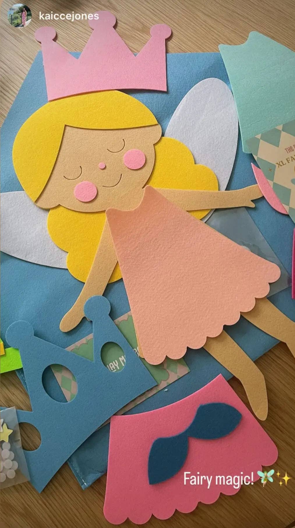 Eleonora Fée à Habiller XL 55 cm | The PlayMakers | Feutrine 3mm | Garde-Robe Infinie | Dès 3 ans