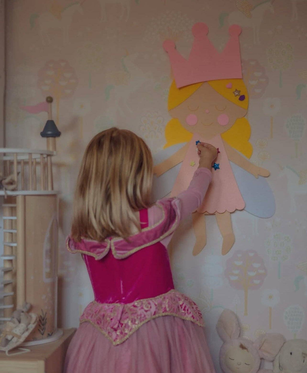 Eleonora Fée à Habiller XL 55 cm | The PlayMakers | Feutrine 3mm | Garde-Robe Infinie | Dès 3 ans