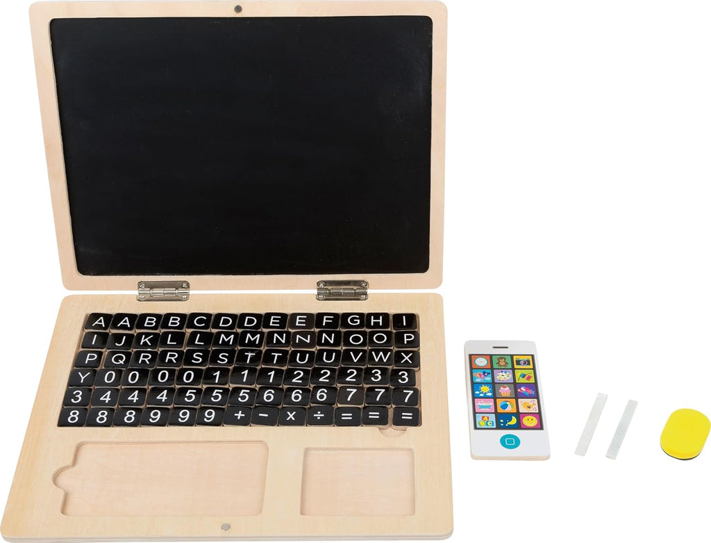 Ordinateur Portable en Bois avec Tableau Magnétique Small Foot