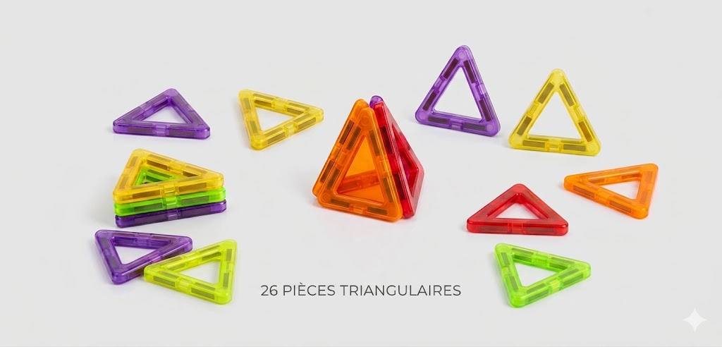 Jeu de Construction Magnétique Magplayer 26 pièces