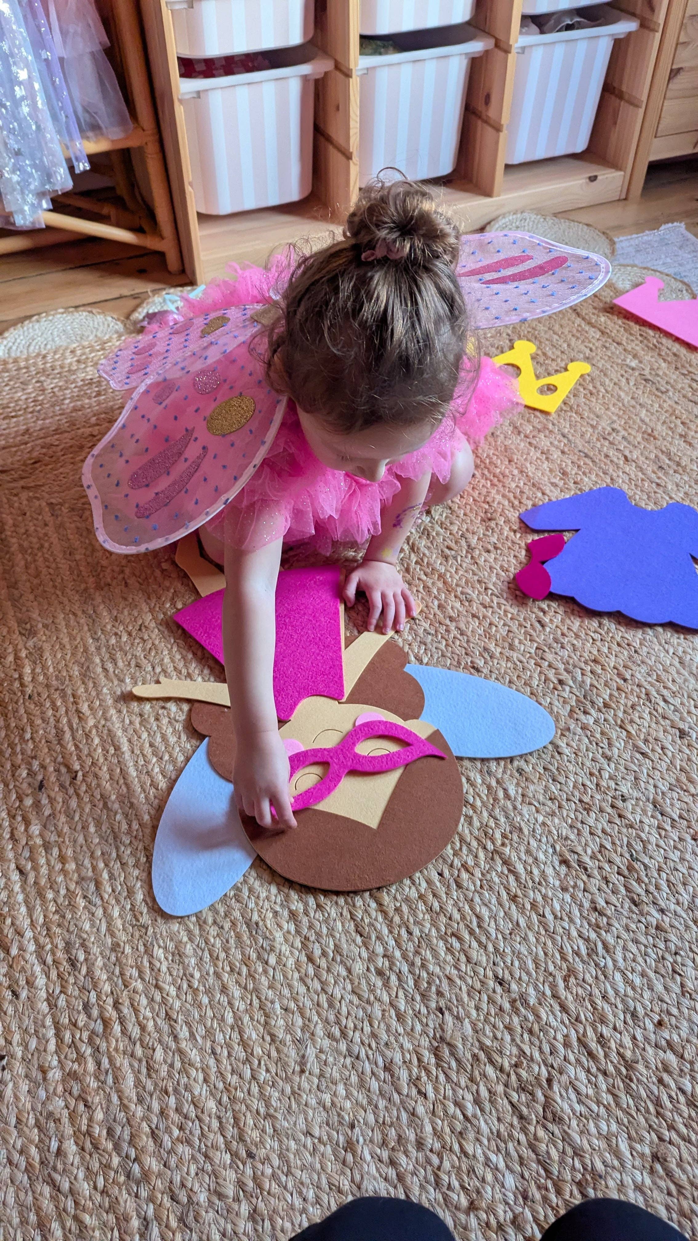 Magdalena Fée à Habiller XL 55 cm | The PlayMakers | Feutrine 3mm | Jeu Créatif | Dès 3 ans
