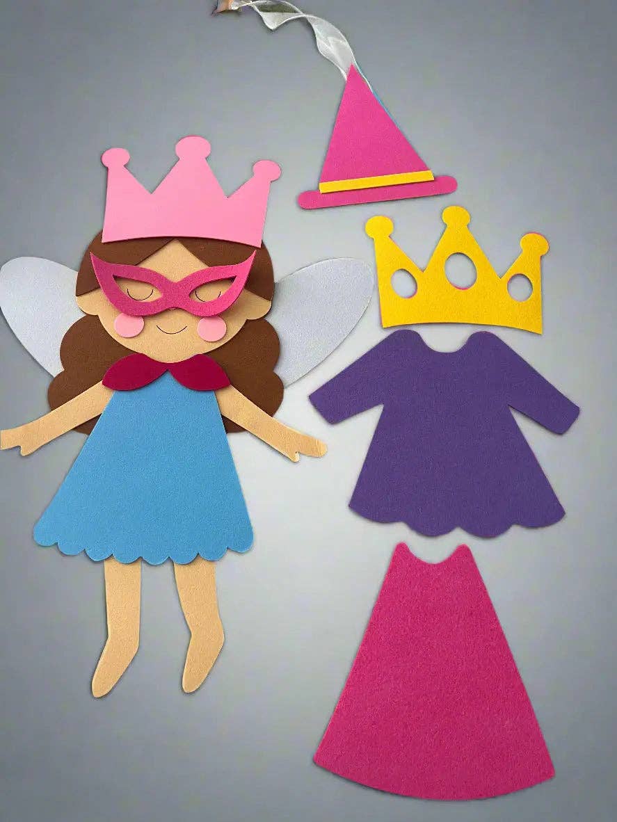 Magdalena Fée à Habiller XL 55 cm | The PlayMakers | Feutrine 3mm | Jeu Créatif | Dès 3 ans