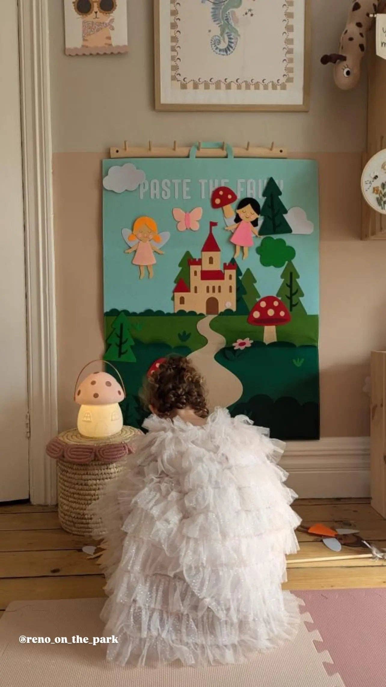 Tableau en Feutrine « Fée » The PlayMakers | 98 cm | Jeu Créatif Velcro | Dès 3 ans