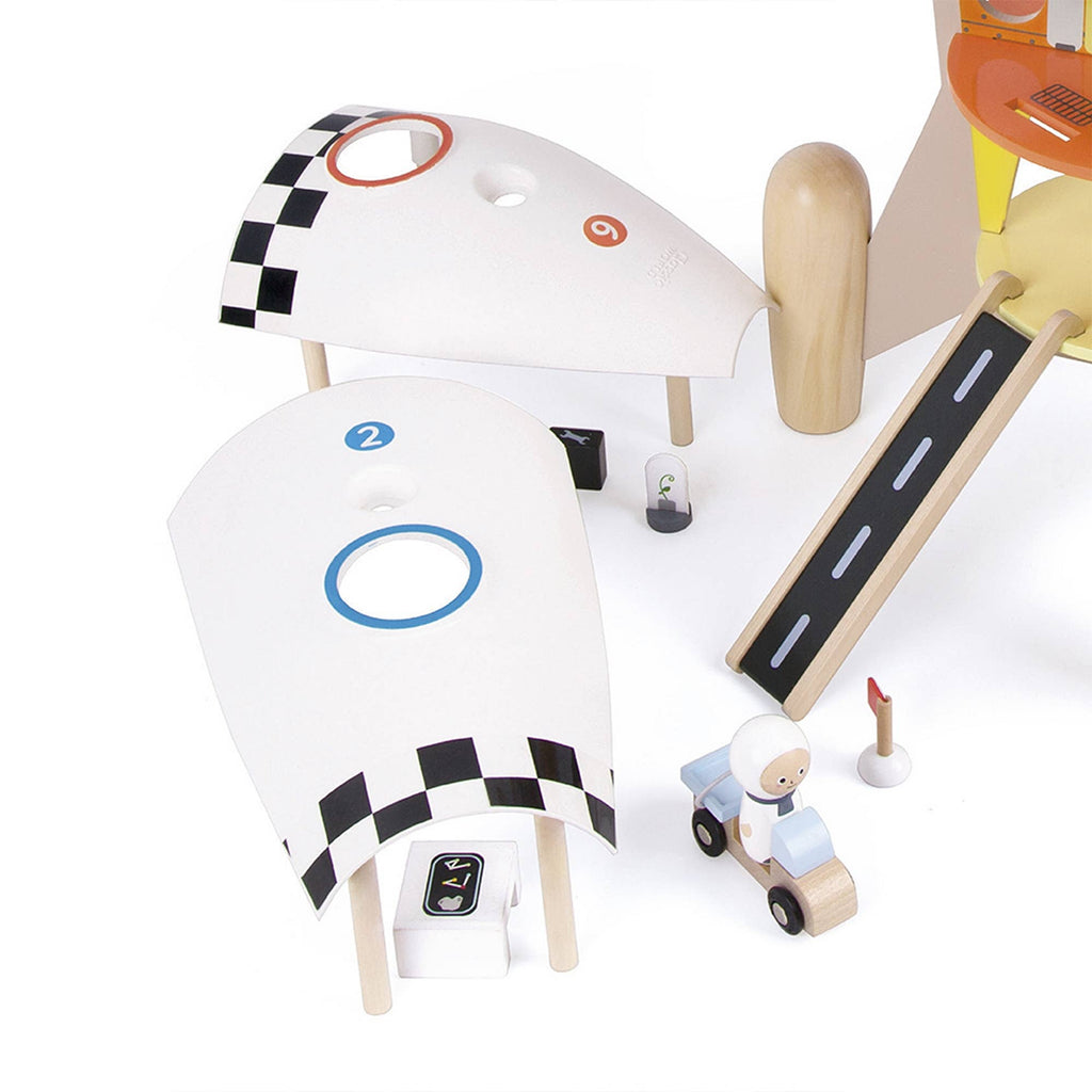 Fusée Jouet en Bois Classic World | Construction & Jeu de Rôle | 12 Pièces | Dès 3 ans