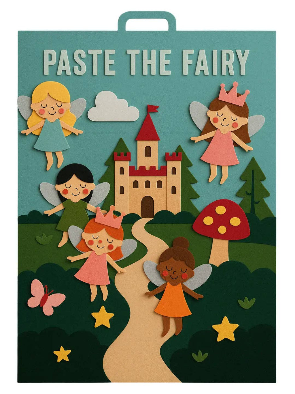 Tableau en Feutrine « Fée » The PlayMakers | 98 cm | Jeu Créatif Velcro | Dès 3 ans