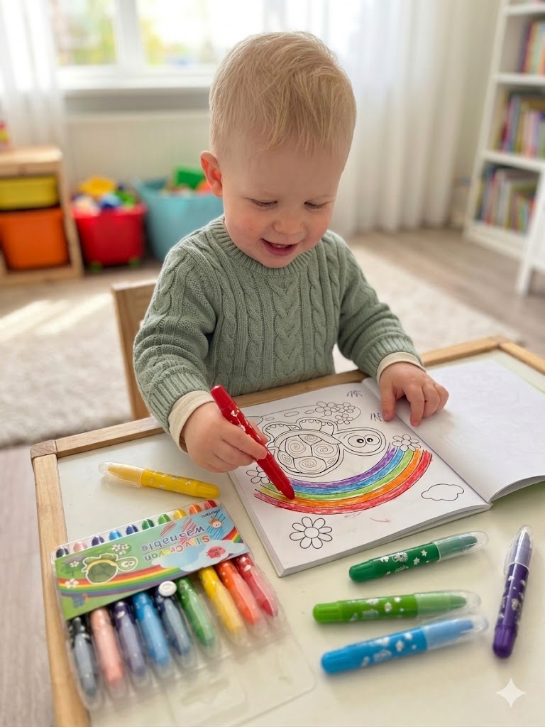 Crayons gel lavable – Set de 10 couleurs