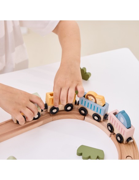 Toutes les pièces du circuit de train PolarB détaillées