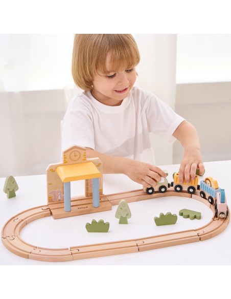 Dimensions du circuit de train PolarB 55x26 cm
